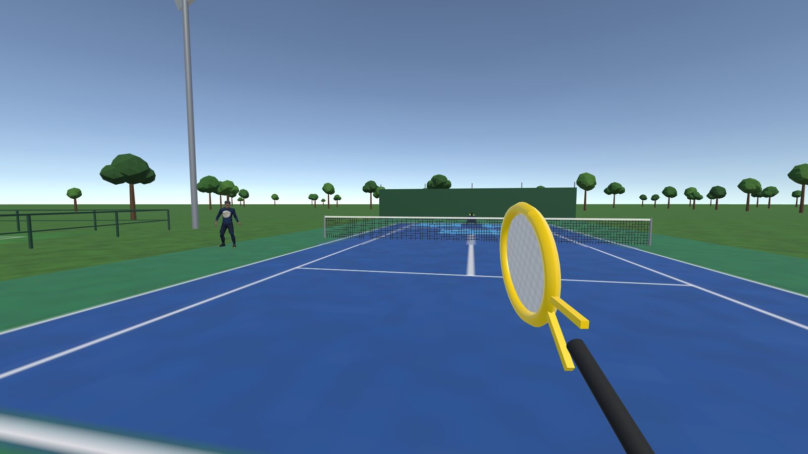 Esperienza VR di recupero nel tennis