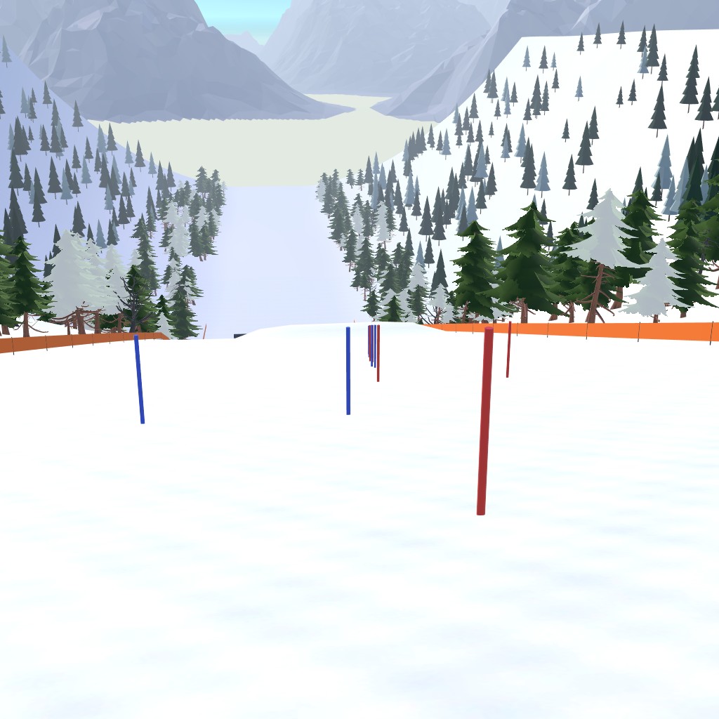 Esperienza VR di lettura del tracciato nello slalom