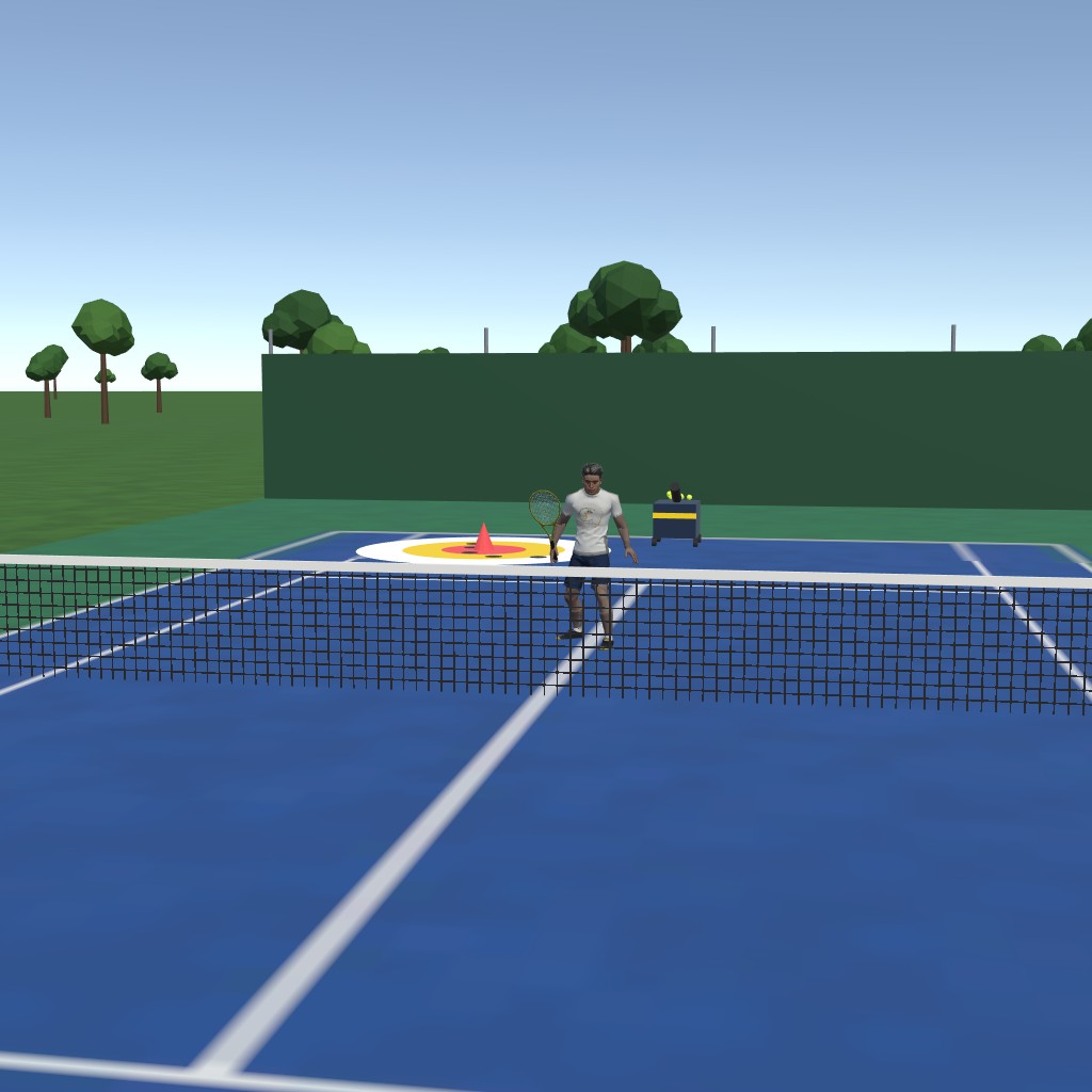 Esperienza VR di precisione nel tennis, quiet eye