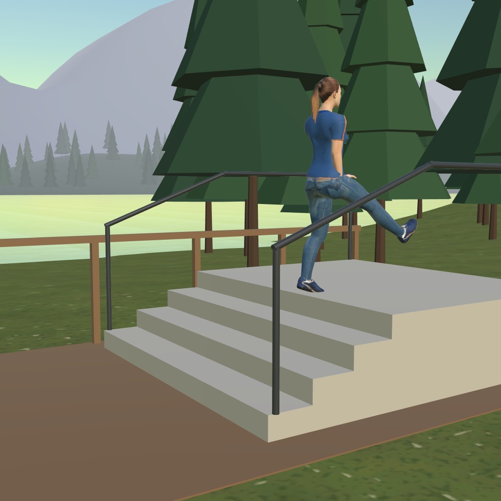 Esperienza VR di visualizzazione dei gesti per rimettersi in movimento
