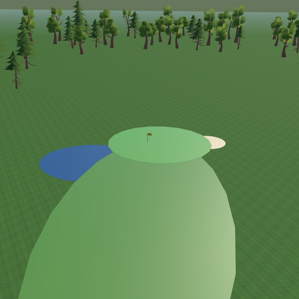 Esperienza VR di strategia sul percorso di golf